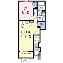 NOSAN 104 ｜ 富山県高岡市内免５丁目1-2（賃貸アパート1LDK・1階・45.84㎡） その2