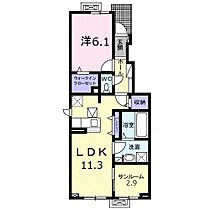 スプリング　ファインI 102 ｜ 富山県高岡市角298番地1（賃貸アパート1LDK・1階・50.24㎡） その2