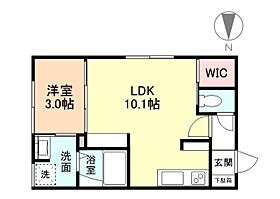 INTEGRAL　TierraI 103 ｜ 富山県富山市新庄銀座２丁目20番5号（賃貸アパート1LDK・1階・32.43㎡） その2