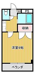 サンライズ新庄銀座 1Kの間取図画像