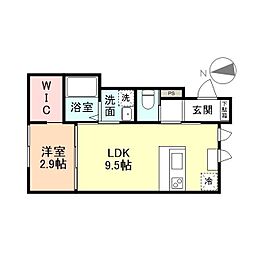 STORY 841 1LDKの間取図画像