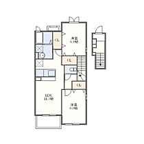 凜（ＲＩＮ）  ｜ 長崎県大村市三城町（賃貸アパート2LDK・2階・58.48㎡） その2