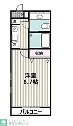 スタイルビー 1Kの間取図画像