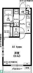 リブリ-Milk-T 1Kの間取図画像
