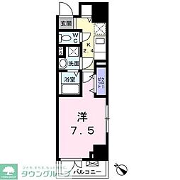 ヴェルテス・サウスコート10 1Kの間取図画像