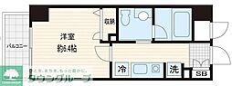 グランドエンブレム寒川 1Kの間取図画像