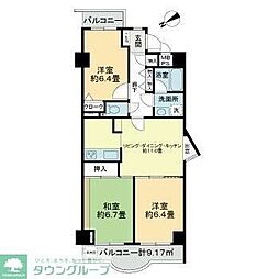 ライオンズマンション片瀬江ノ島 3LDKの間取図画像