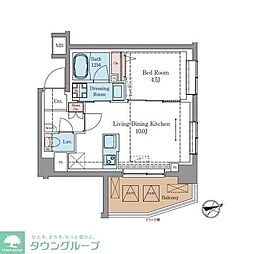 藤沢市弥勒寺1丁目マンション 1LDKの間取図画像