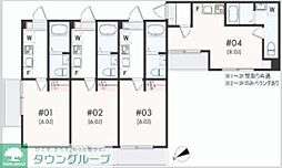 藤沢市本町4丁目アパート 1Kの間取図画像