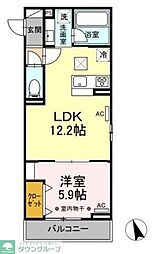 ウェルデンス戸塚B 1LDKの間取図画像