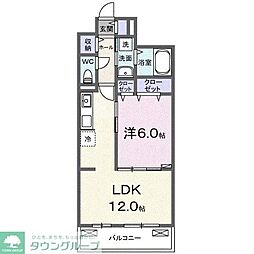オリナ 1LDKの間取図画像