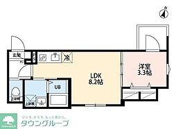 robot home 中央林間II 1LDKの間取図画像