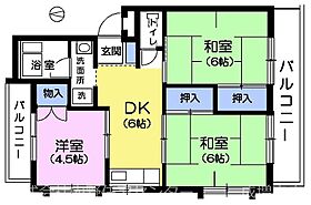 ホワイトマンション  ｜ 東京都練馬区春日町３丁目13番12号（賃貸マンション3DK・2階・51.35㎡） その2