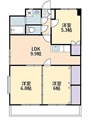 リフォーレ 3LDKの間取図画像