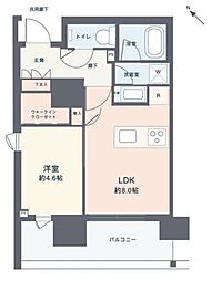 L'GENTE千代田神保町 1LDKの間取図画像