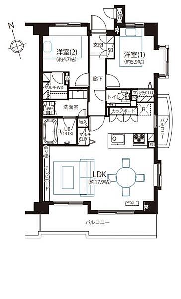 間取りを拡大表示