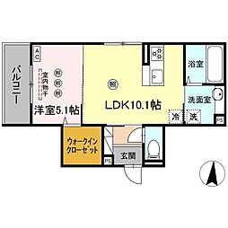 間取図画像 1LDK