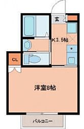 広島高速交通アストラムライン 安東駅 徒歩2分の賃貸アパート 1階1Kの間取り