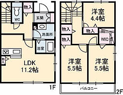 アバンティ清水 3LDKの間取図画像