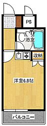 ダイアパレス皆実町 ワンルームの間取図画像