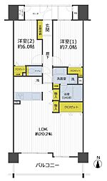 間取図画像 2LDK