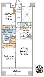 間取図画像 1SLDK
