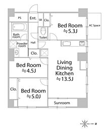 間取図画像 3LDK