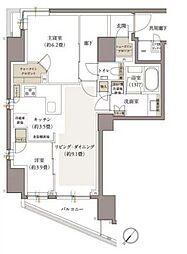 ルジェンテ小石川播磨坂 2LDKの間取図画像