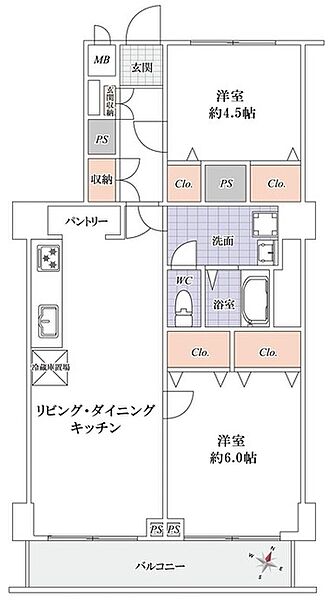 間取りを拡大表示