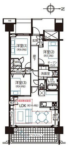 間取りを拡大表示