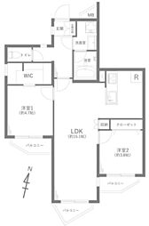 GSハイムときわ台 2LDKの間取図画像