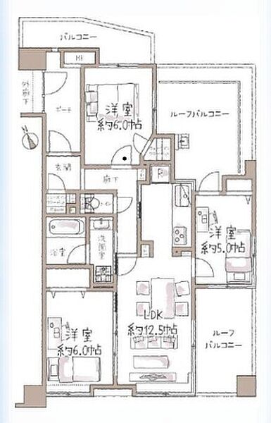 間取りを拡大表示