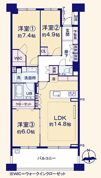 間取りを拡大表示