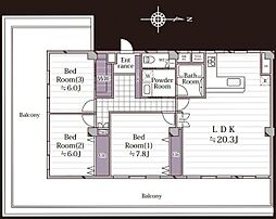 間取図画像 3LDK