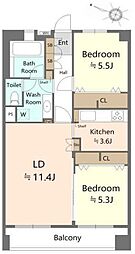 間取図画像 2LDK