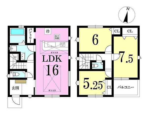 間取りを拡大表示