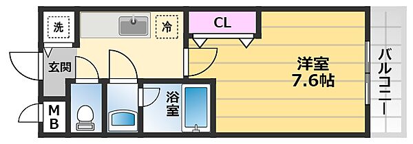 カサ　リラ 208｜大阪府堺市西区鳳中町8丁(賃貸アパート1K・2階・24.00㎡)の写真 その2