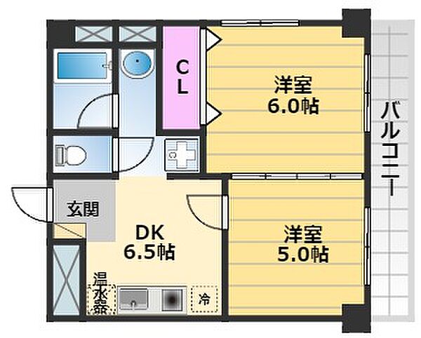 セジュール水賀池 305｜大阪府堺市中区深井水池町(賃貸アパート2DK・3階・32.20㎡)の写真 その2