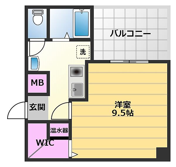 プリヴェ2号館 501｜大阪府堺市堺区市之町西3丁(賃貸マンション1K・5階・28.87㎡)の写真 その2