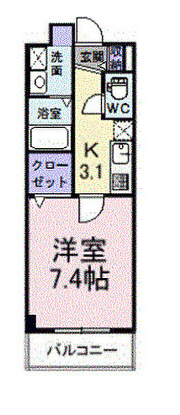 プリムローズヒル 303｜大阪府堺市中区深井沢町(賃貸マンション1K・3階・26.96㎡)の写真 その2