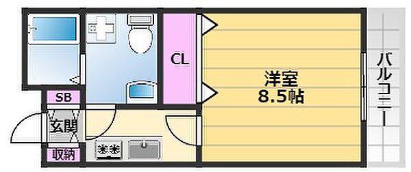 堺グリーンプラザ 603｜大阪府堺市堺区市之町東5丁(賃貸マンション1K・6階・26.50㎡)の写真 その2