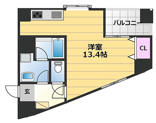 ワイズアーク堺東 501｜大阪府堺市堺区五月町(賃貸マンション1K・5階・38.15㎡)の写真 その2