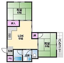 ラフィーネ三国 201 ｜ 大阪府堺市堺区榎元町3丁2-17（賃貸マンション2LDK・2階・45.00㎡） その2