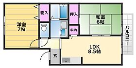 トリヴァンベール松川 202 ｜ 大阪府堺市北区百舌鳥梅町3丁34-9（賃貸マンション2LDK・2階・50.08㎡） その2