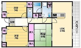 アムール富三郎 303 ｜ 大阪府堺市堺区中三国ヶ丘町5丁1-16（賃貸マンション3LDK・3階・68.19㎡） その2