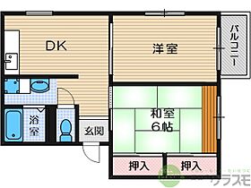 大阪府茨木市南春日丘6丁目（賃貸アパート2DK・2階・41.55㎡） その2