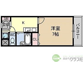 大阪府茨木市元町（賃貸マンション1K・7階・26.00㎡） その2