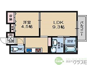 大阪府高槻市富田町4丁目（賃貸アパート1LDK・1階・32.40㎡） その2