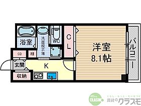 大阪府茨木市東奈良3丁目（賃貸マンション1K・4階・30.33㎡） その2