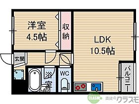 大阪府茨木市下穂積2丁目（賃貸マンション1LDK・1階・38.00㎡） その2